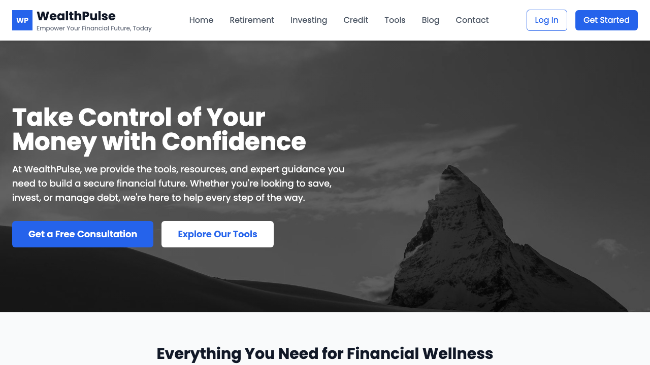 View Personal Finance page