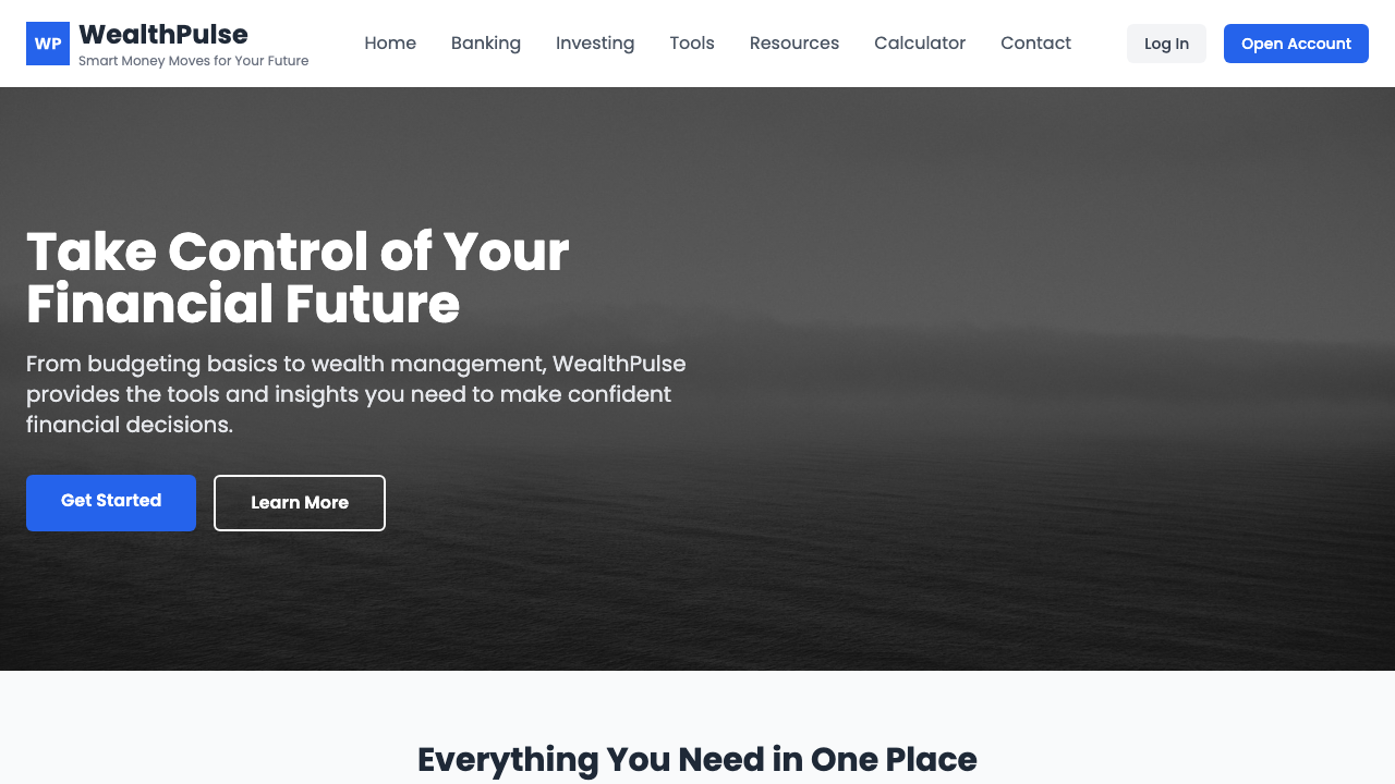 View Personal Finance page