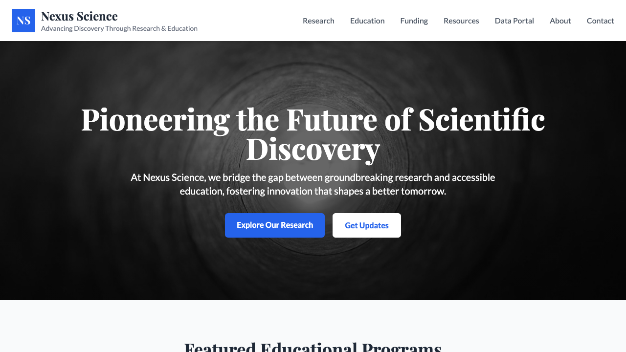 View Science page