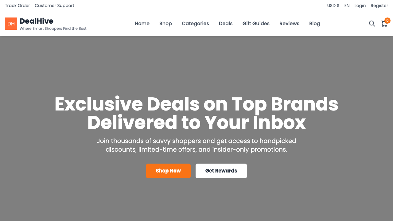 View Shopping page