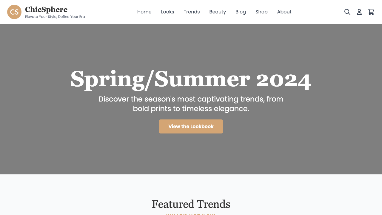 View Style and Fashion page