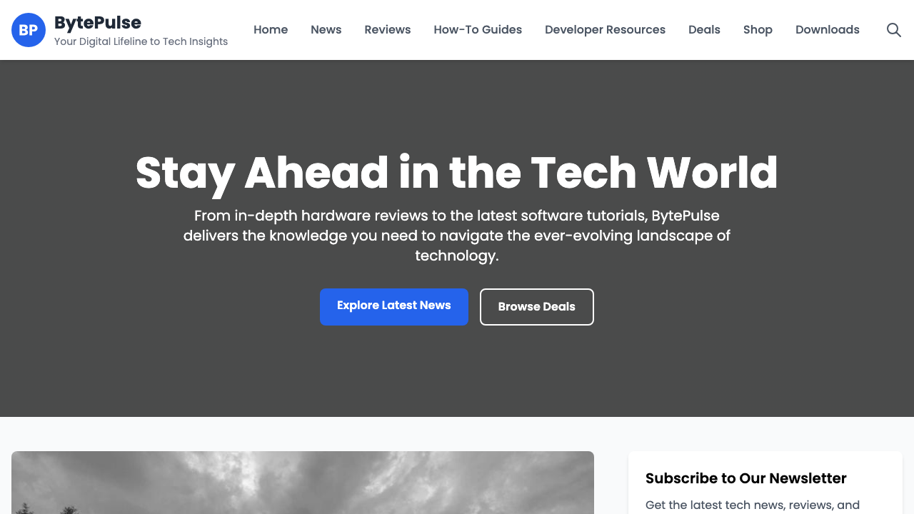 View Technology and Computing page