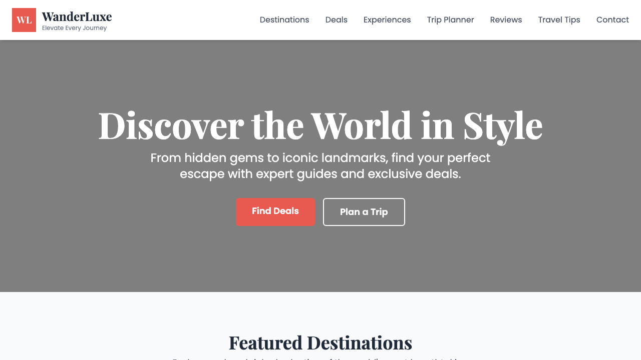 View Travel page