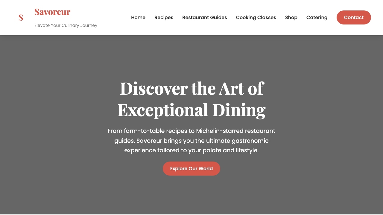 View Food and Drink page