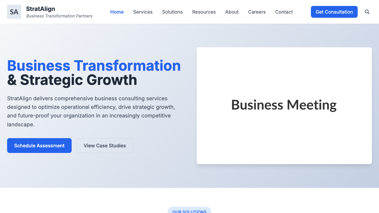 View Business page