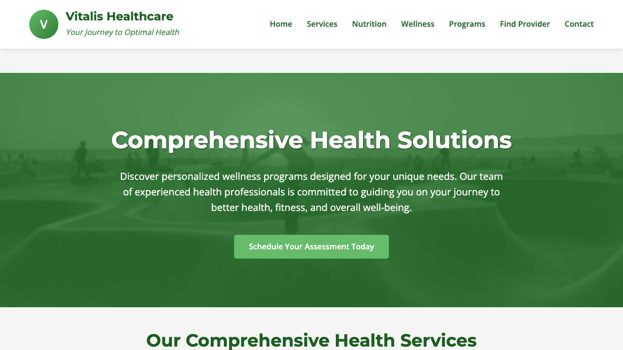 View Health and Fitness page