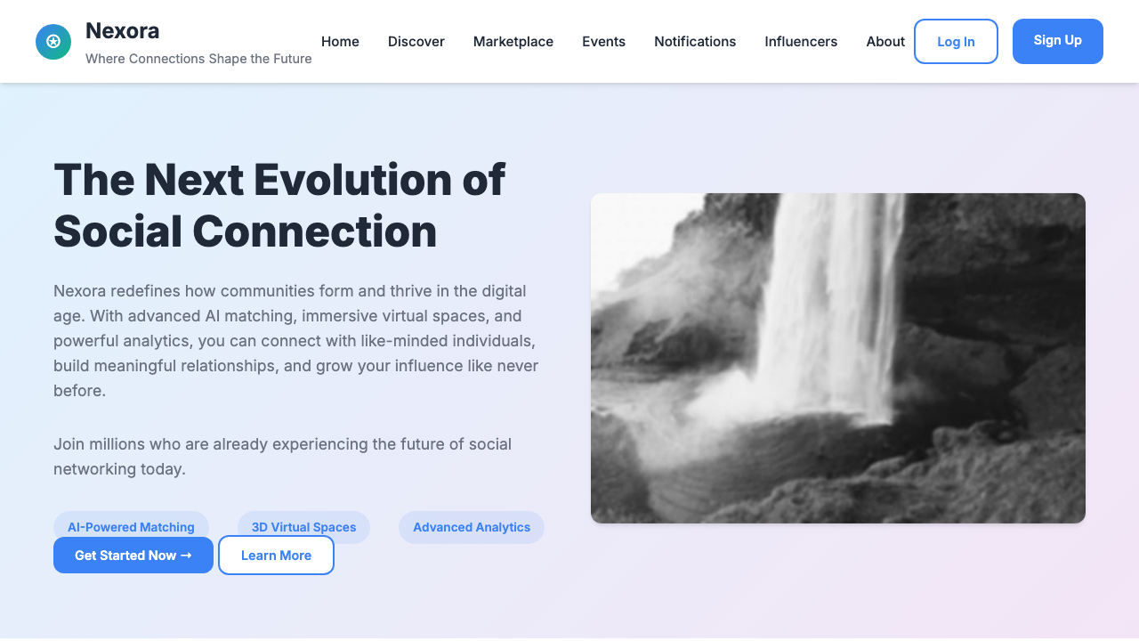 View Social Media page