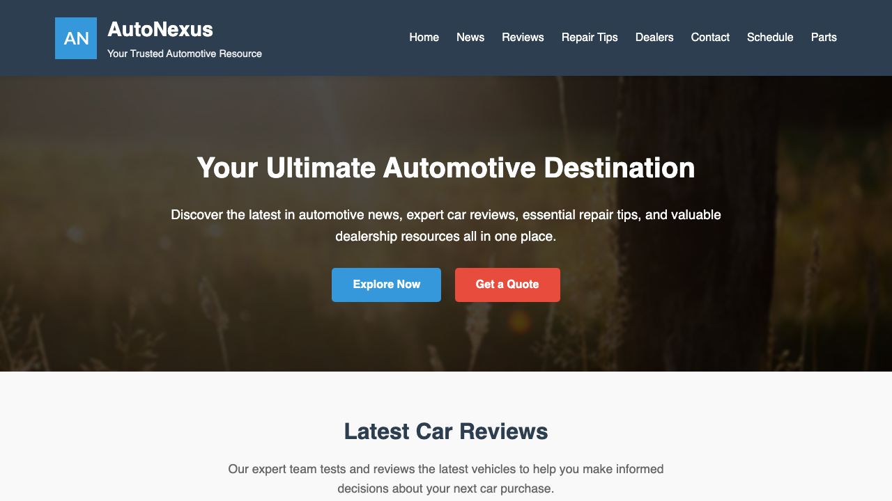 View Automotive page