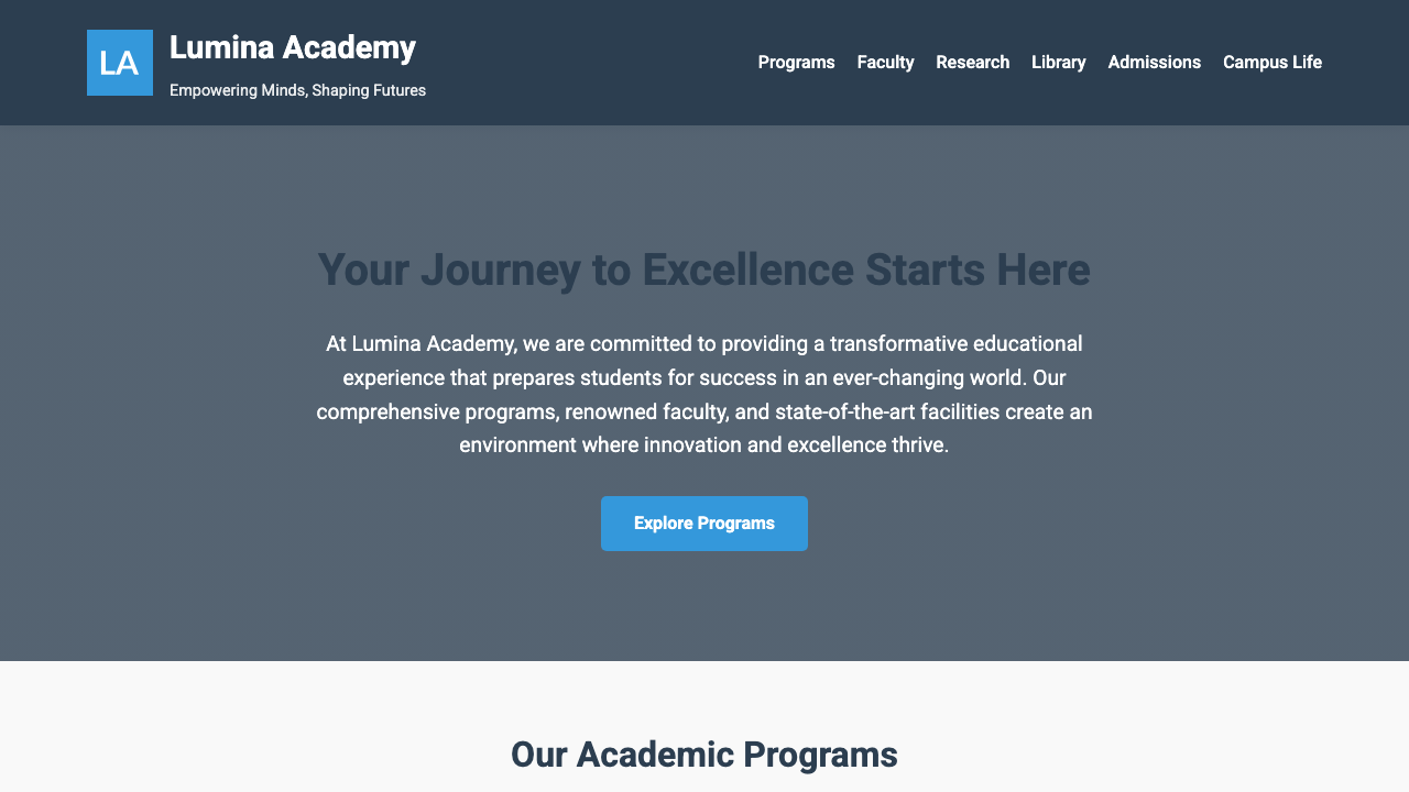 View Education page