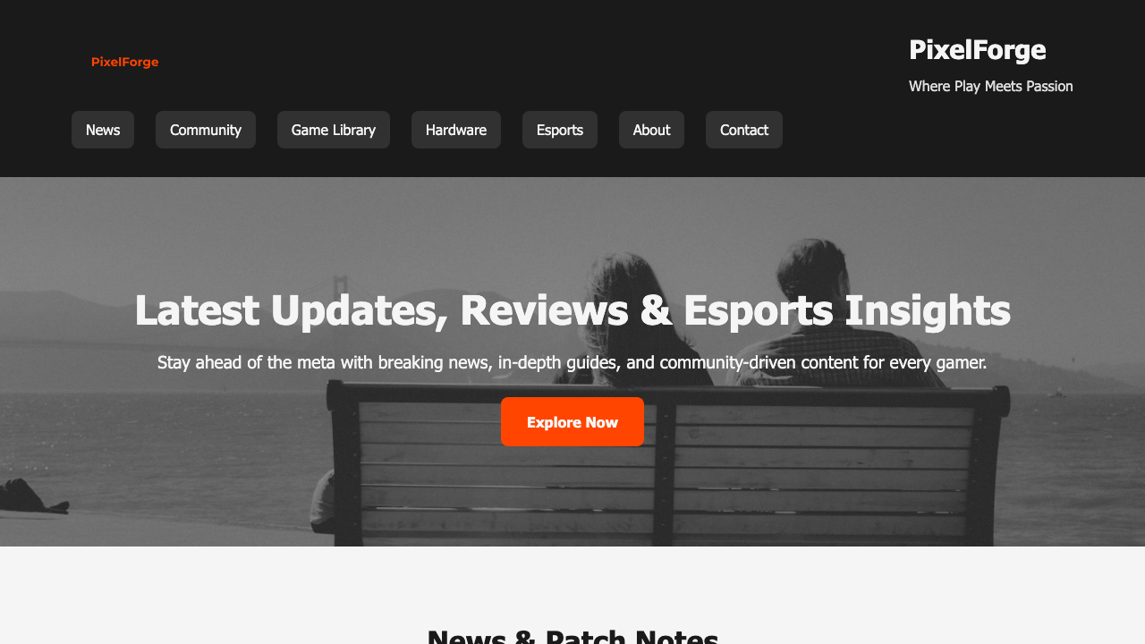 View Gaming page