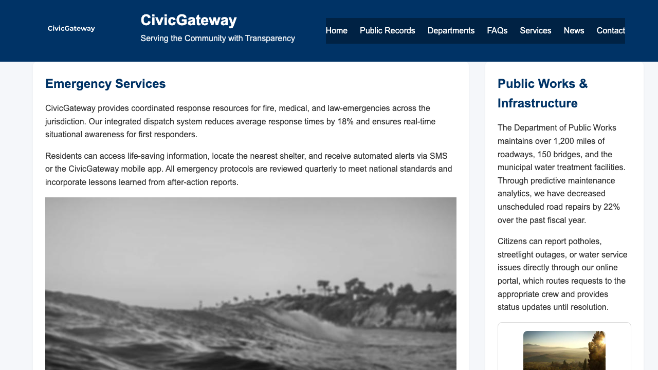 View Government page