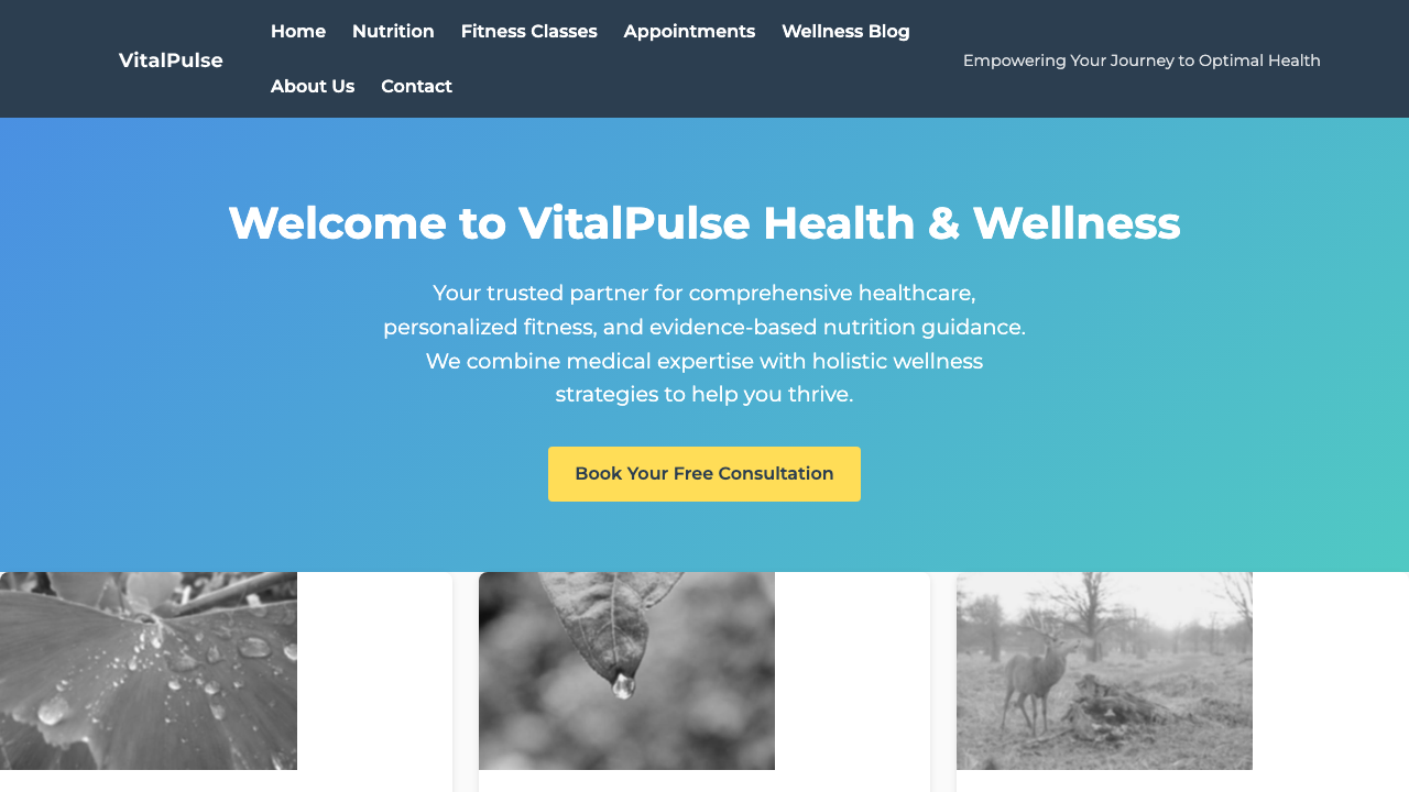 View Health and Fitness page