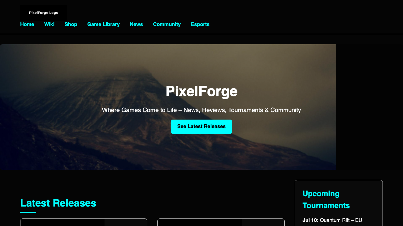 View Gaming page