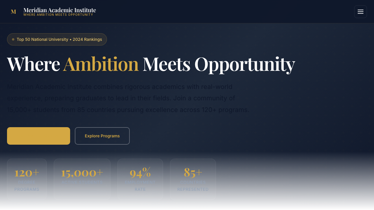 View Education page