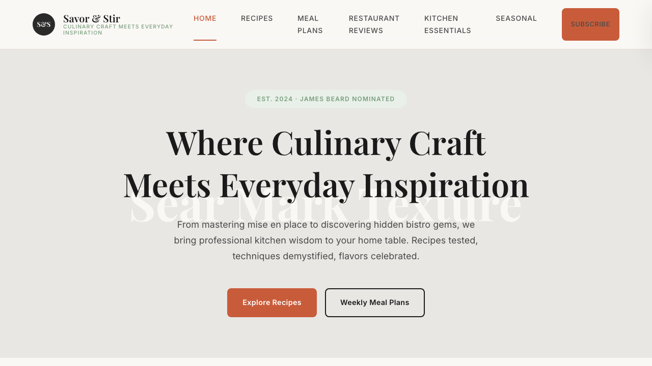 View Food and Drink page