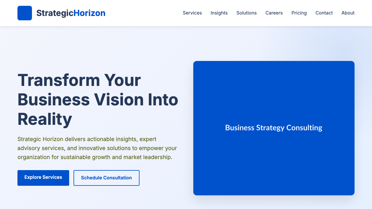 View Business page