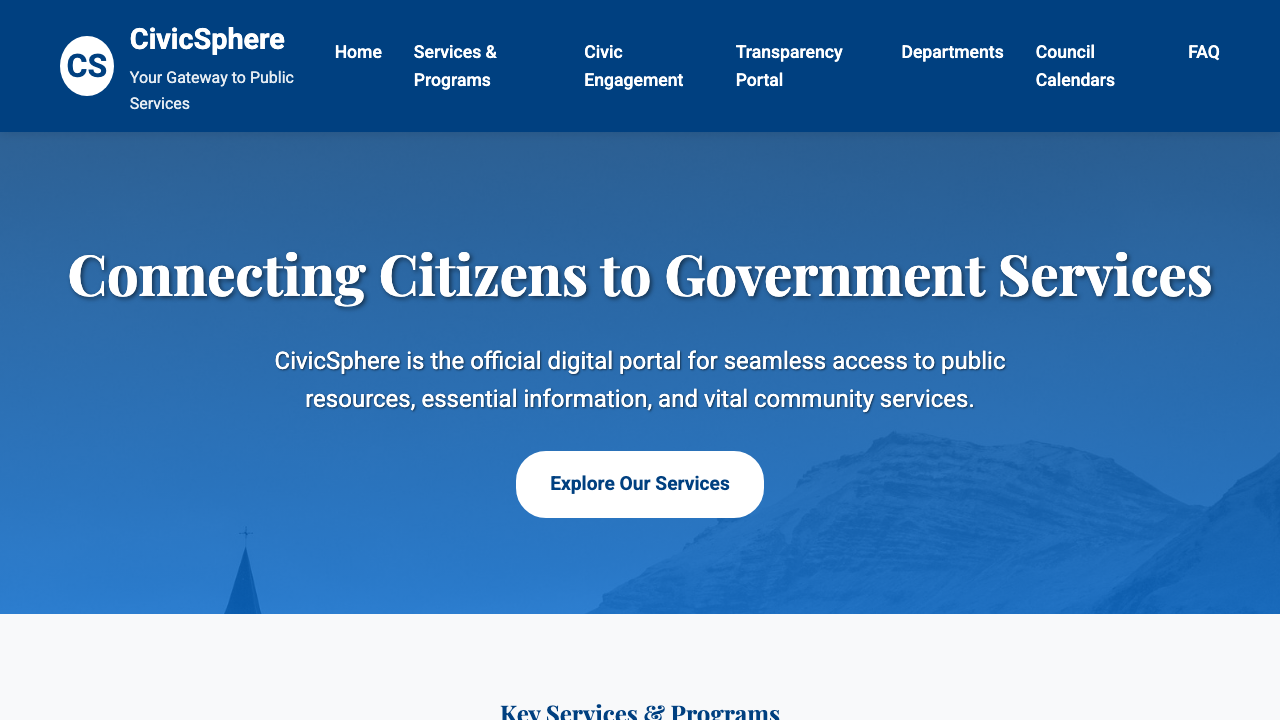 View Government page