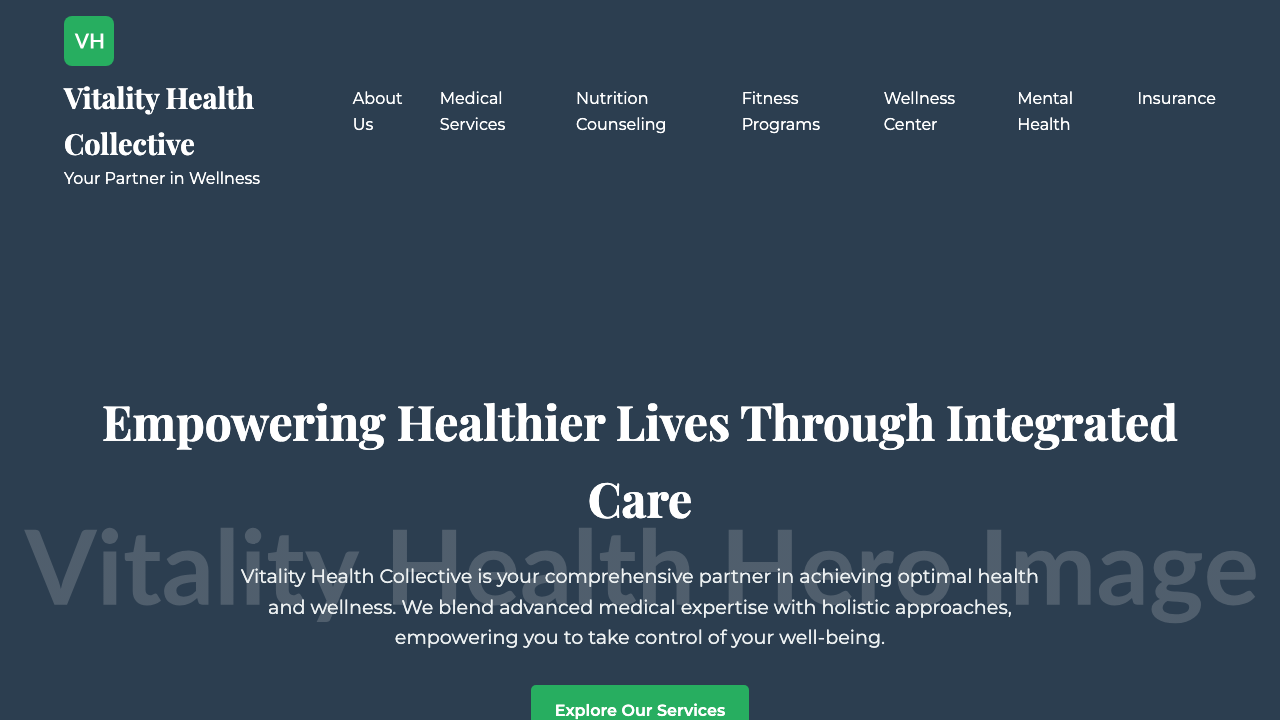 View Health and Fitness page