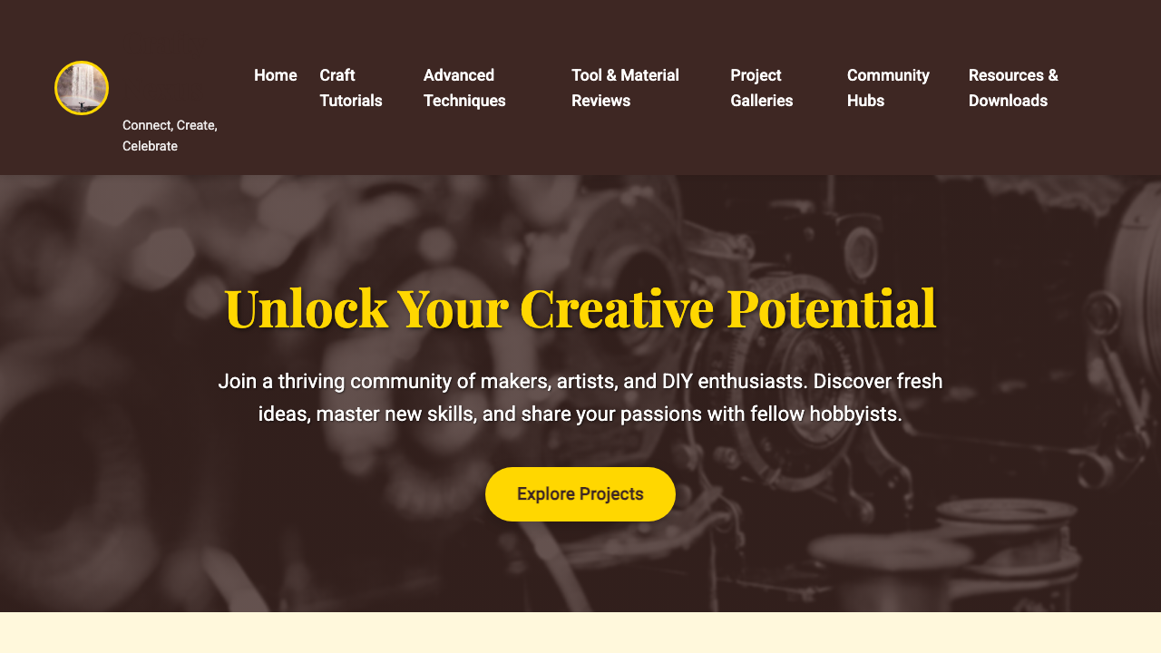 View Hobbies and Interests page