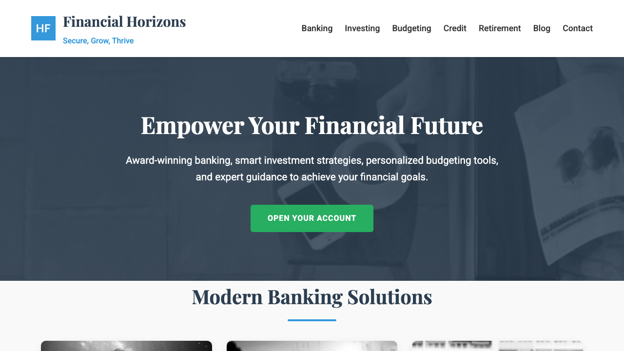 View Personal Finance page