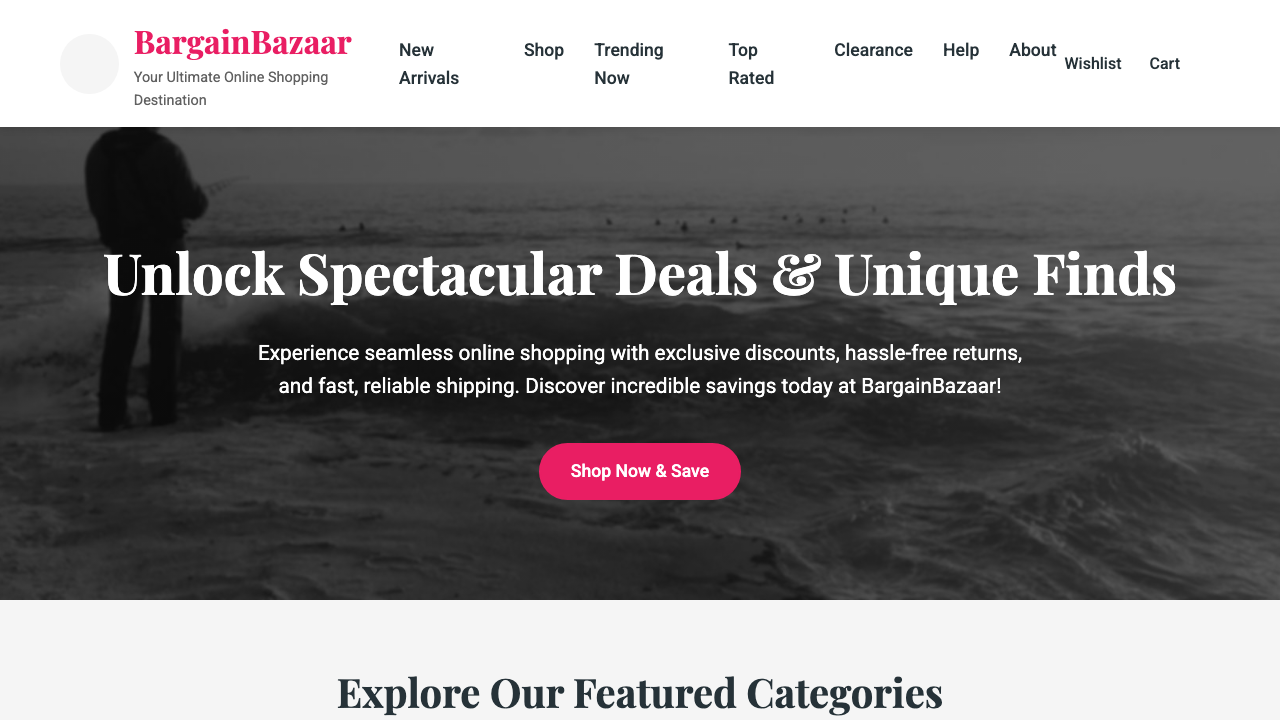 View Shopping page