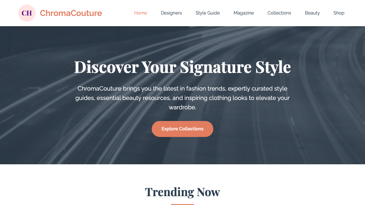 View Style and Fashion page