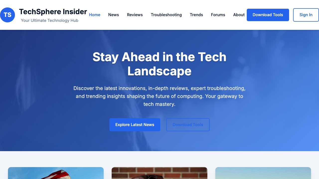 View Technology and Computing page