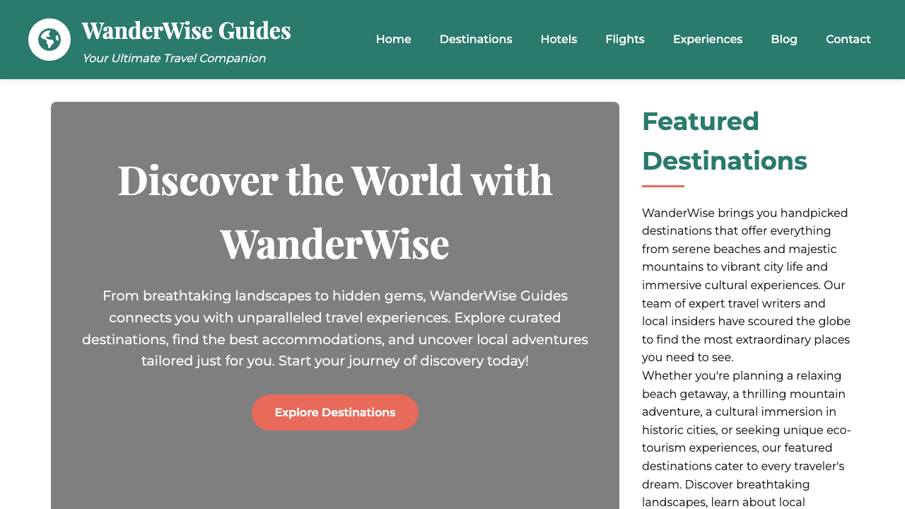 View Travel page