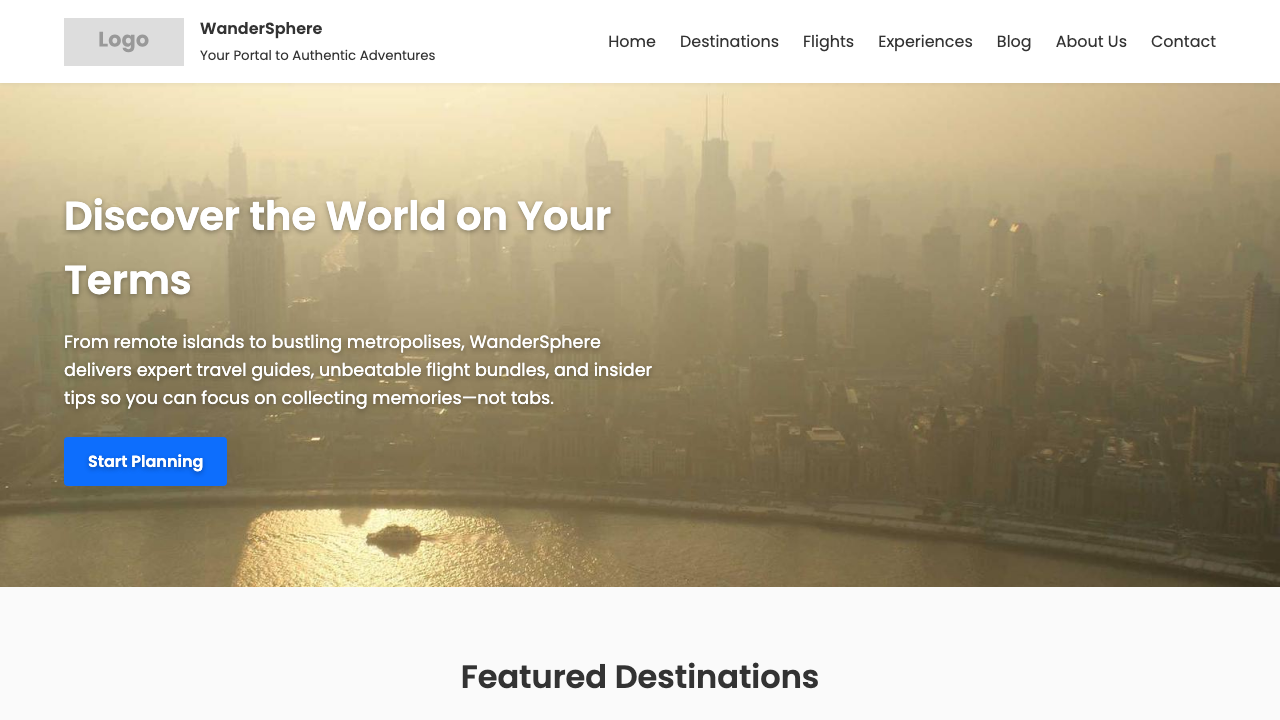 View Travel page