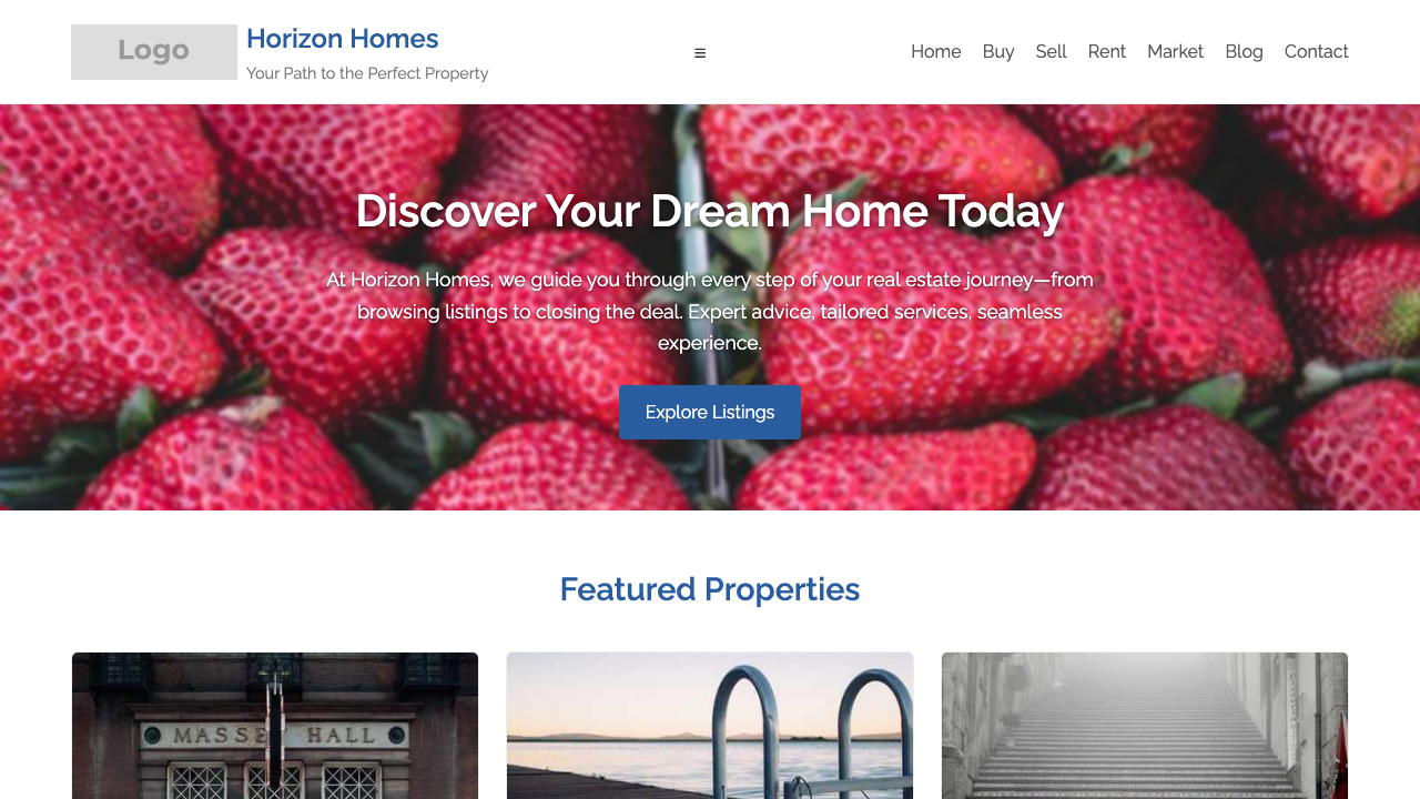 View Real Estate page