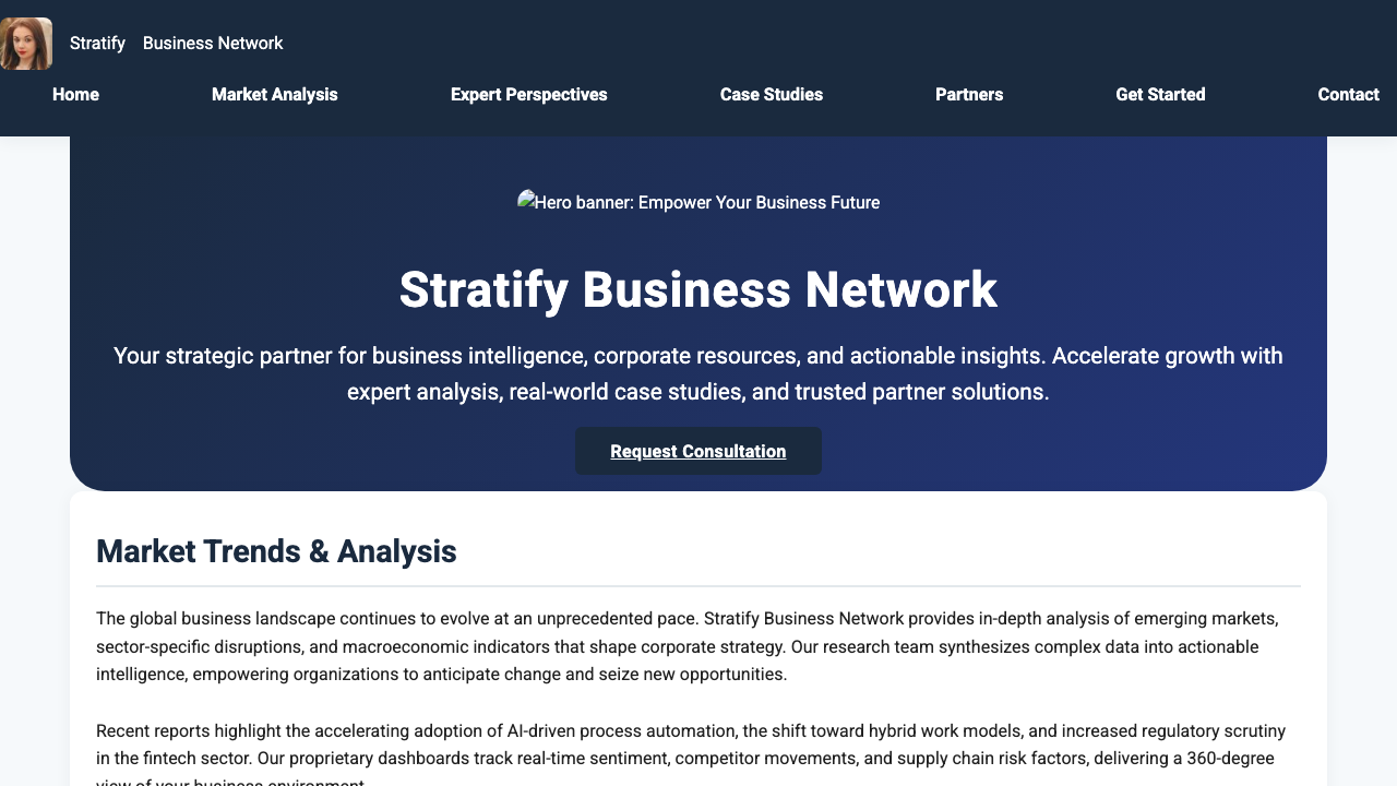 View Business page