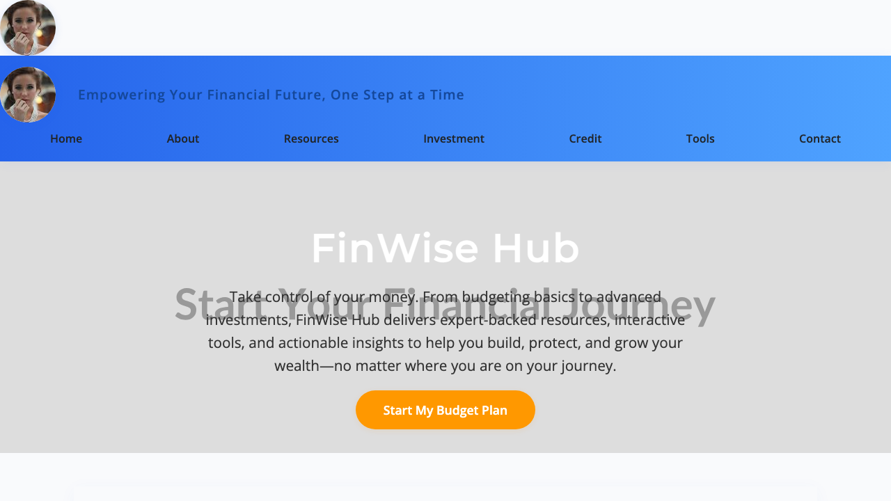 View Personal Finance page