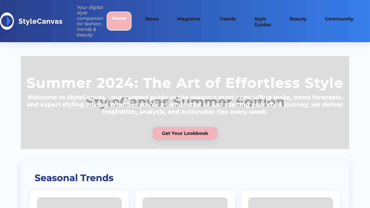 View Style and Fashion page