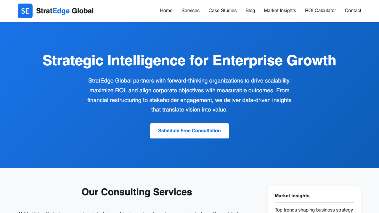 View Business page