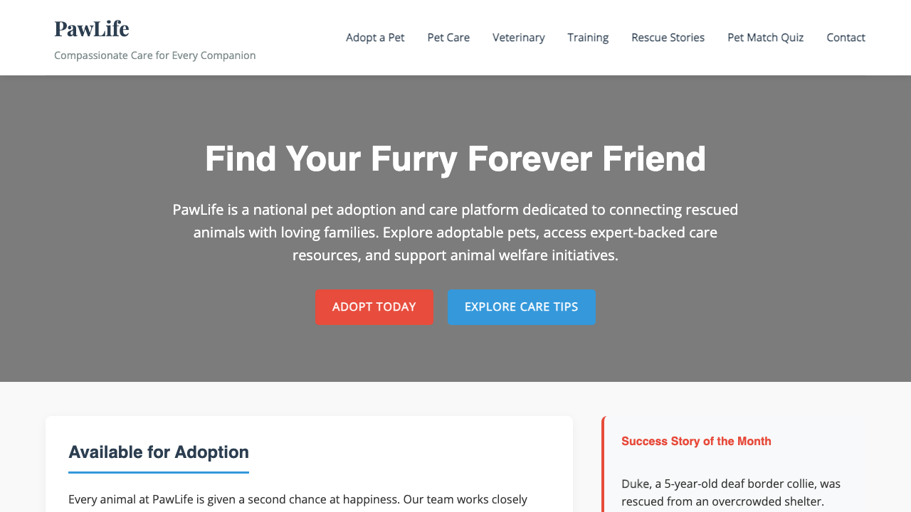 View Health and Fitness page