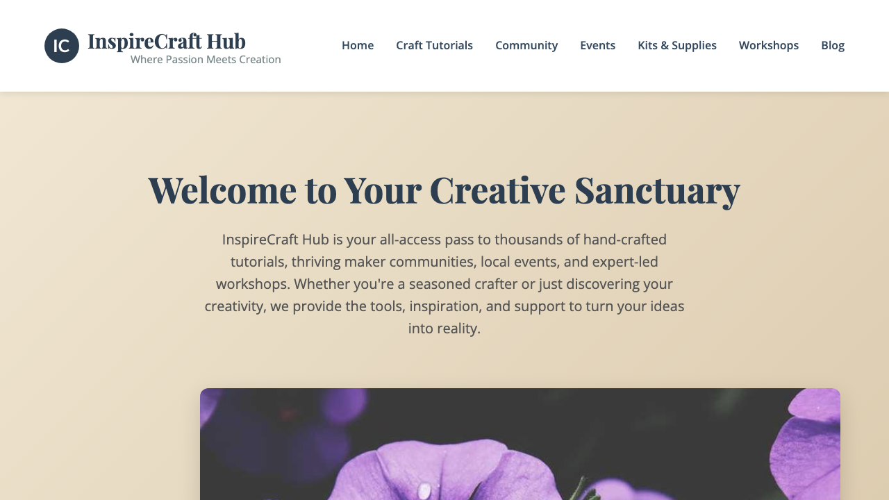 View Hobbies and Interests page