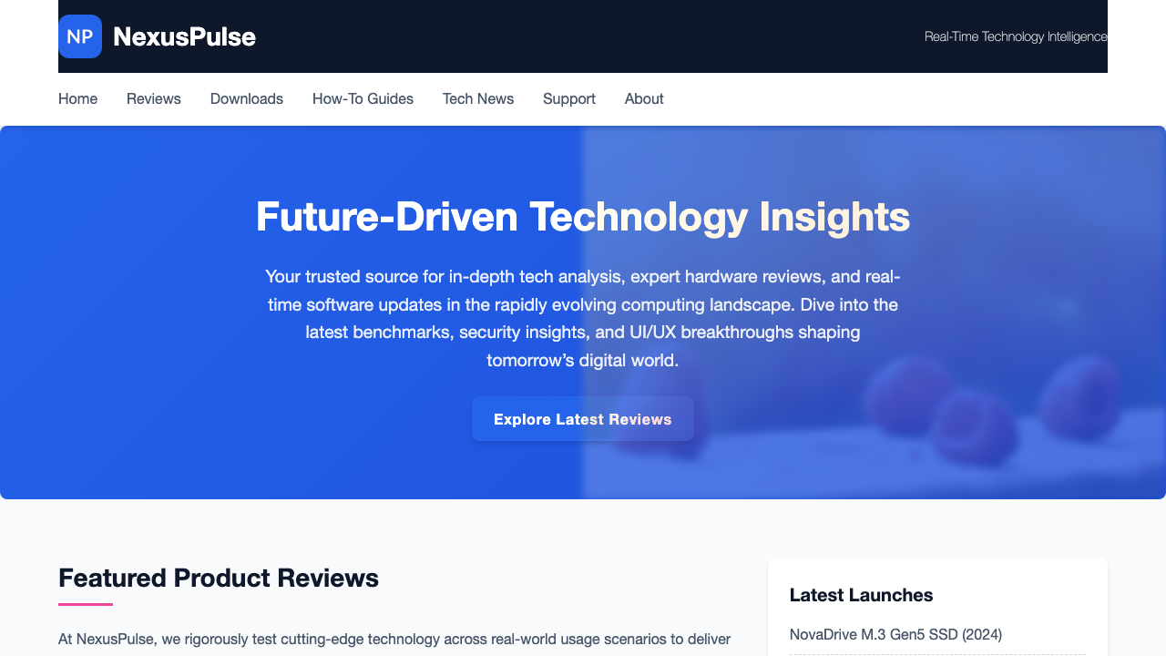 View Technology and Computing page