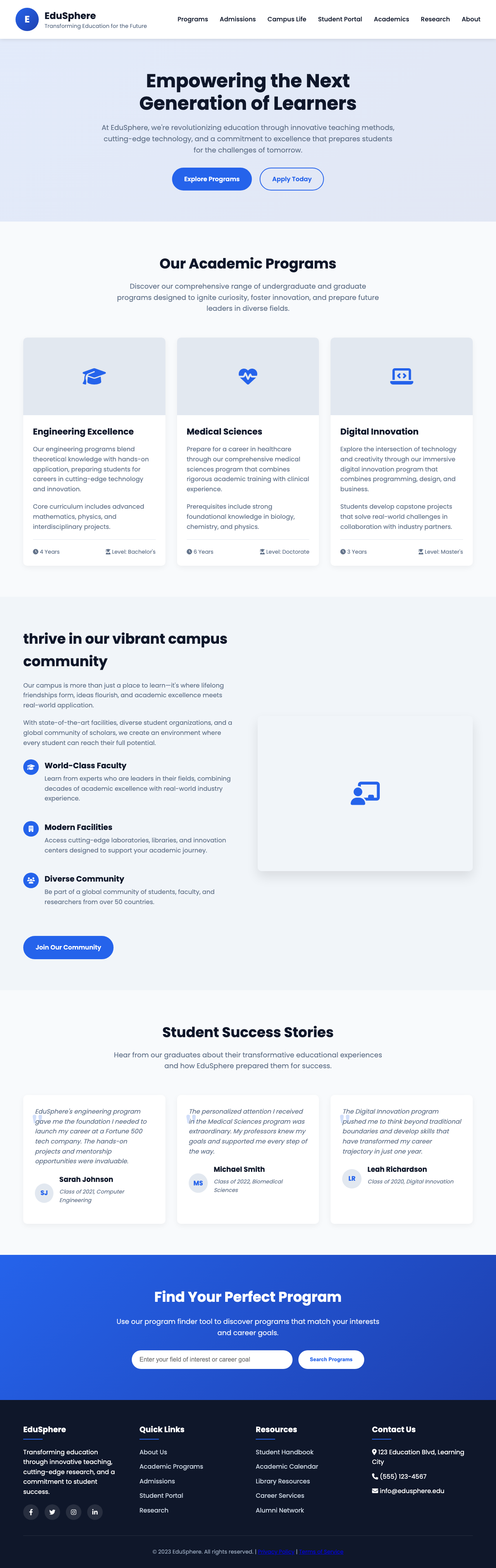 Education page with AIMAC score 8.2 (14 serious violations)