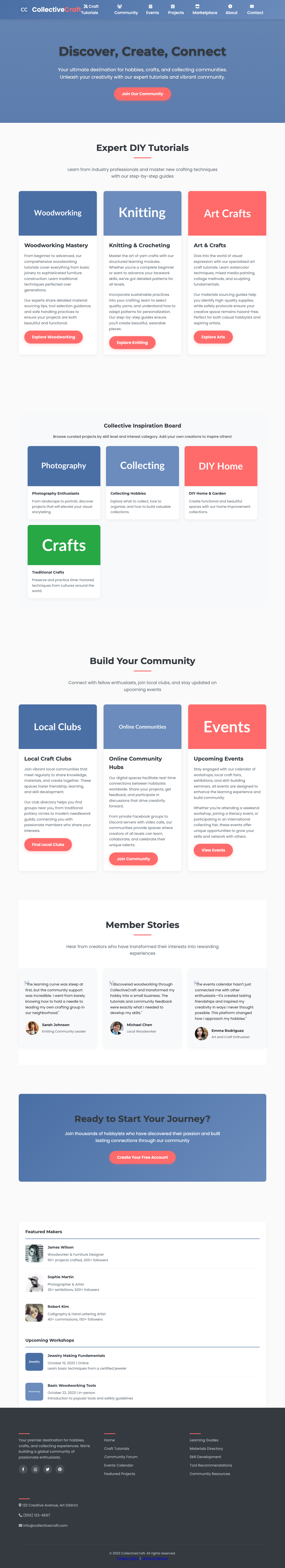 Hobbies And Interests page with AIMAC score 8.6 (19 serious violations)