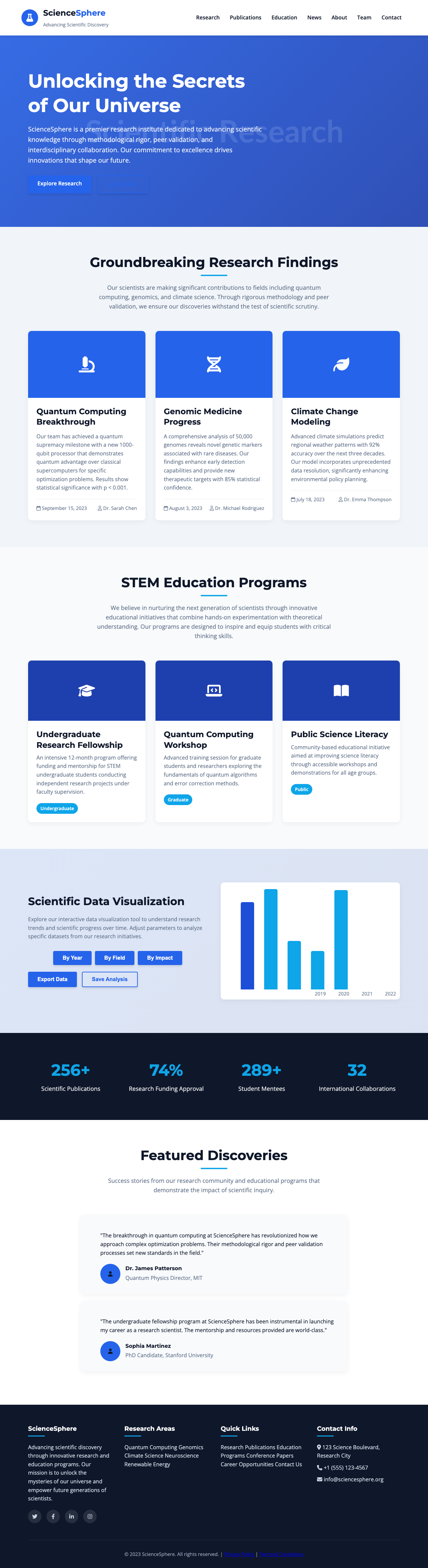 Science page with AIMAC score 7.7 (10 serious violations)