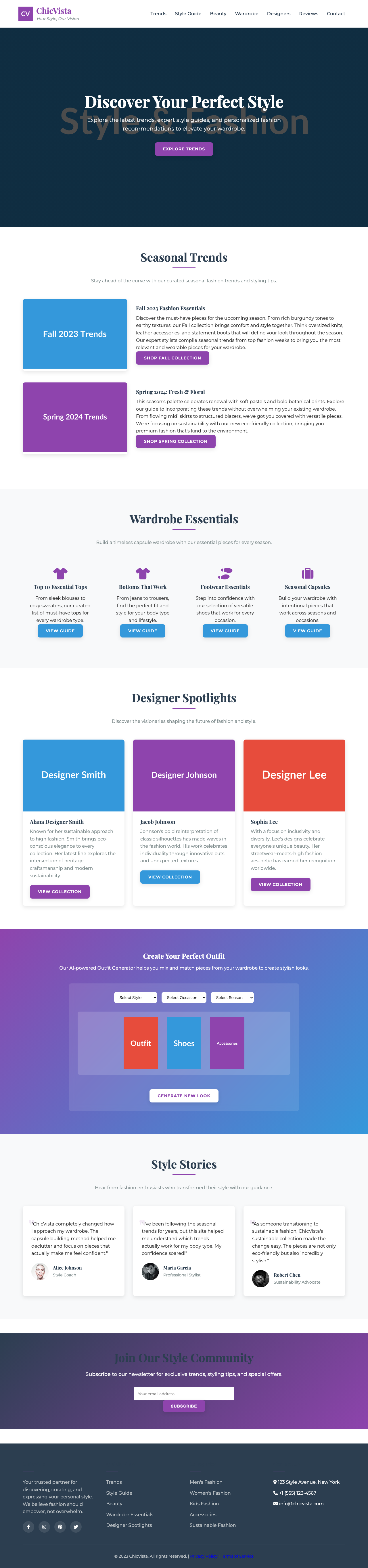 Style And Fashion page with AIMAC score 19.7 (3 critical and 22 serious violations)