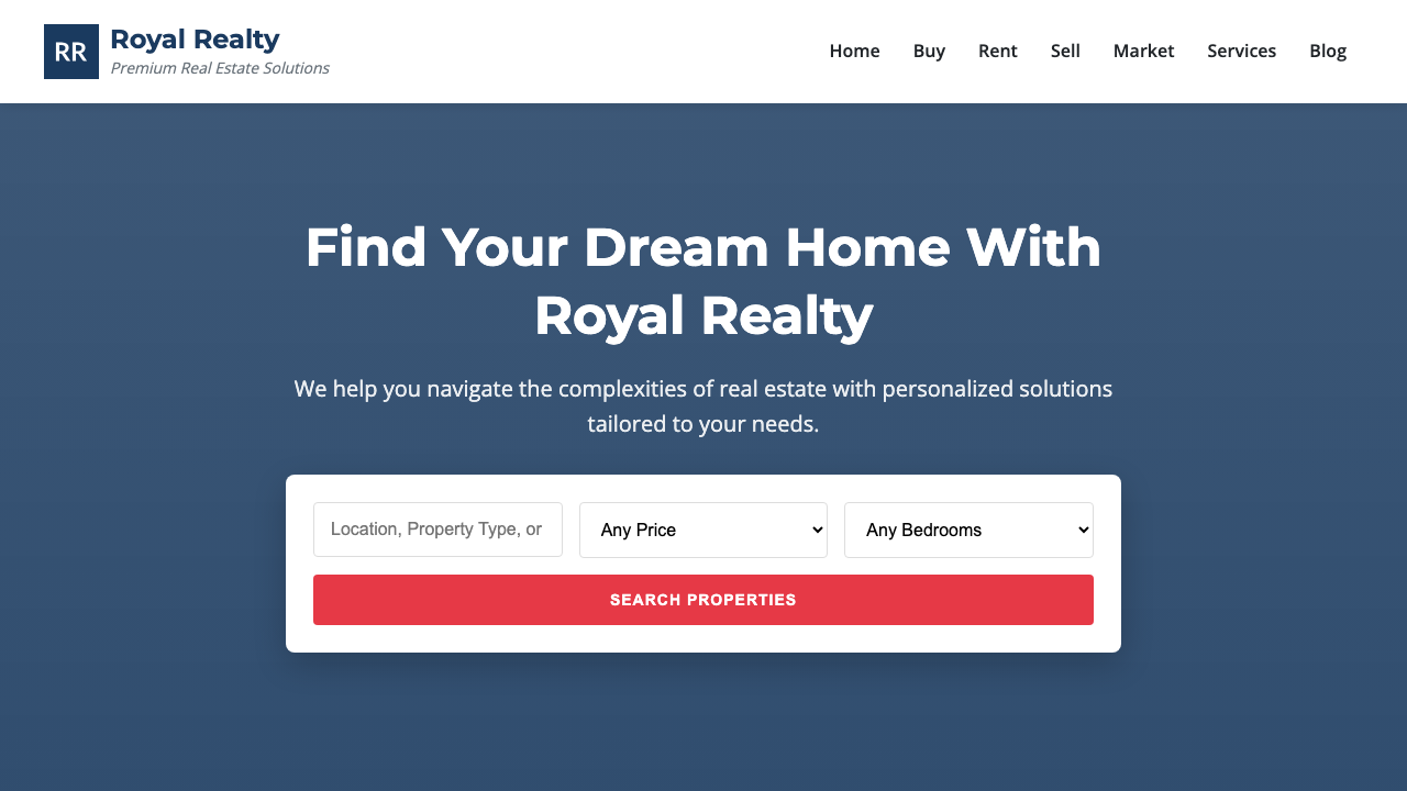 View Real Estate page