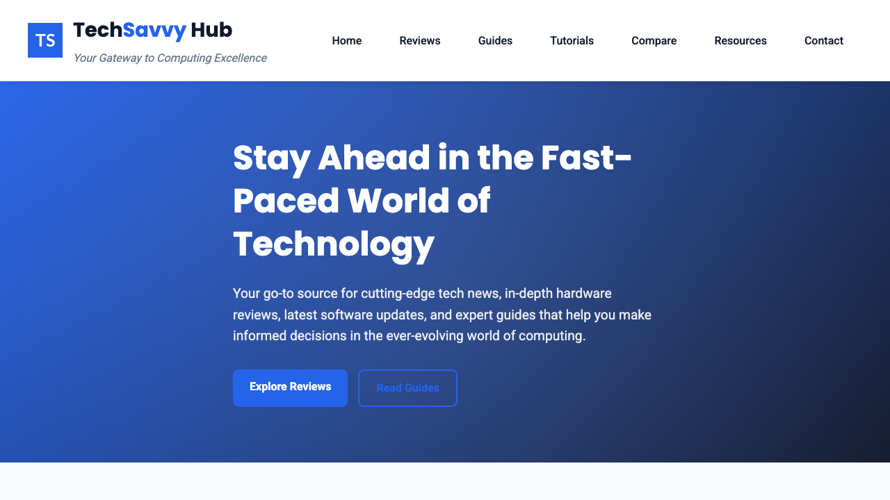 View Technology and Computing page