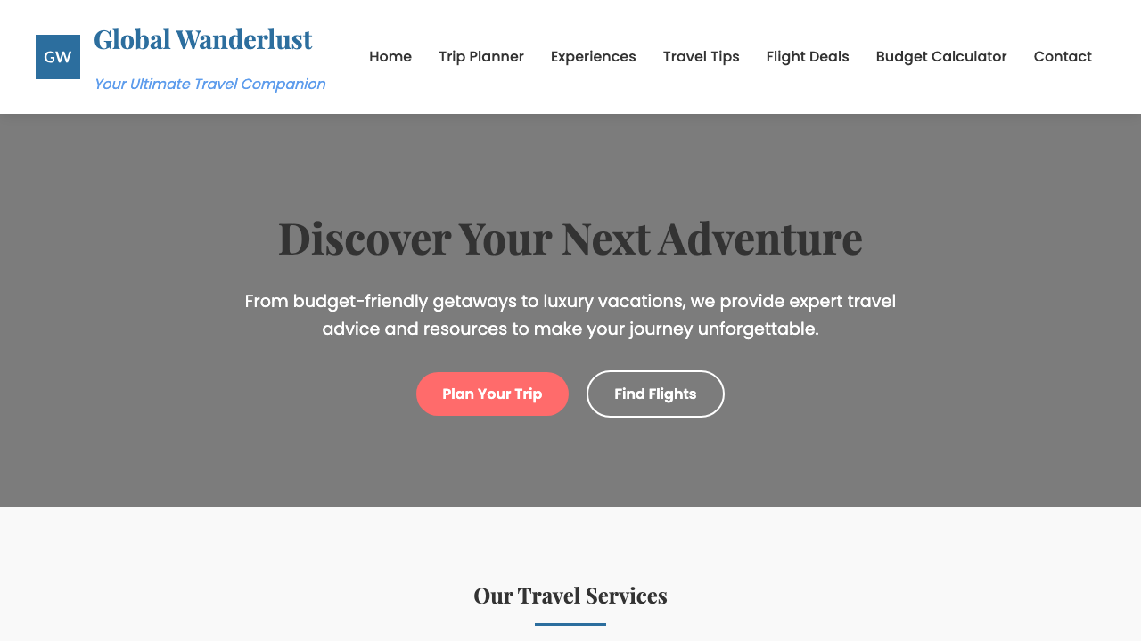 View Travel page
