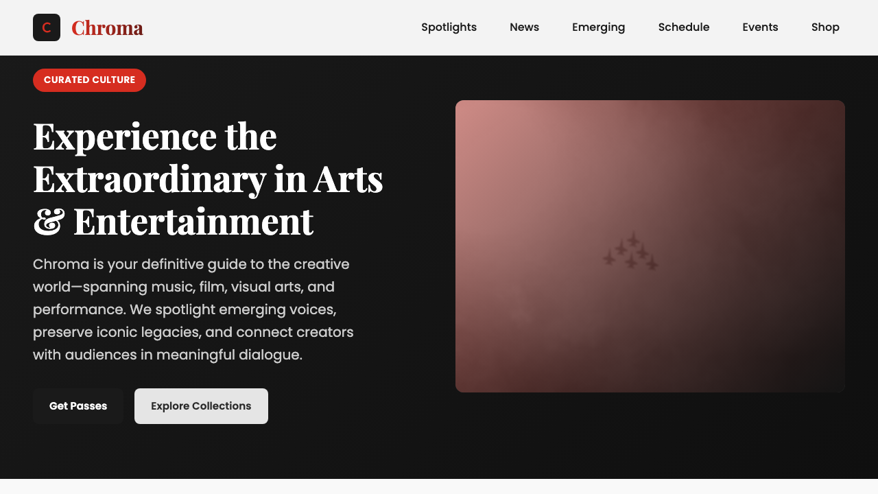 View Arts and Entertainment page