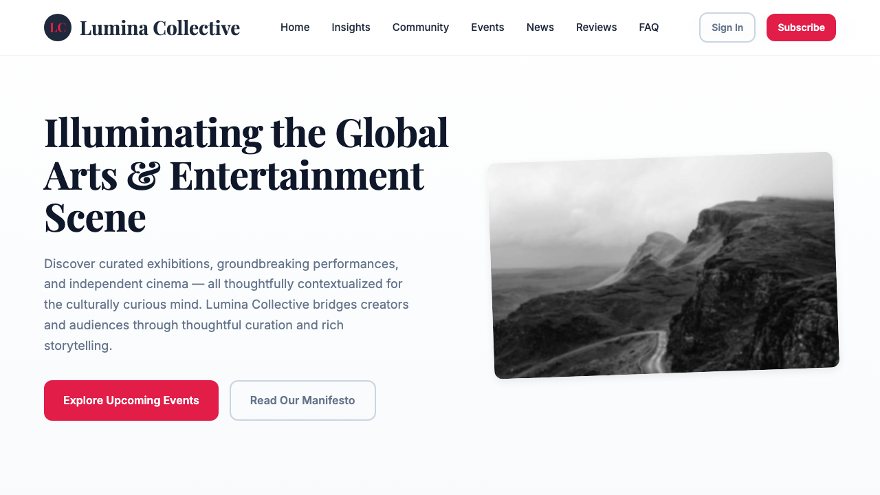 View Arts and Entertainment page