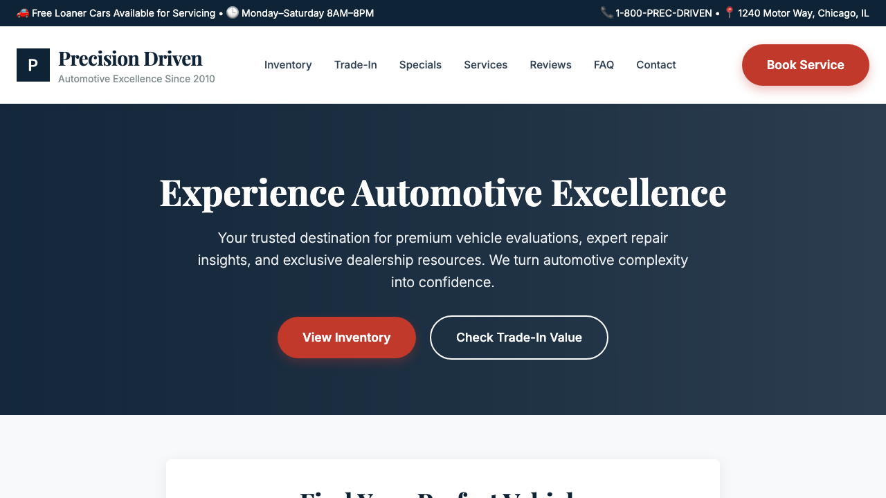 View Automotive page