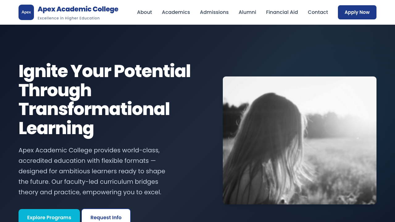 View Education page