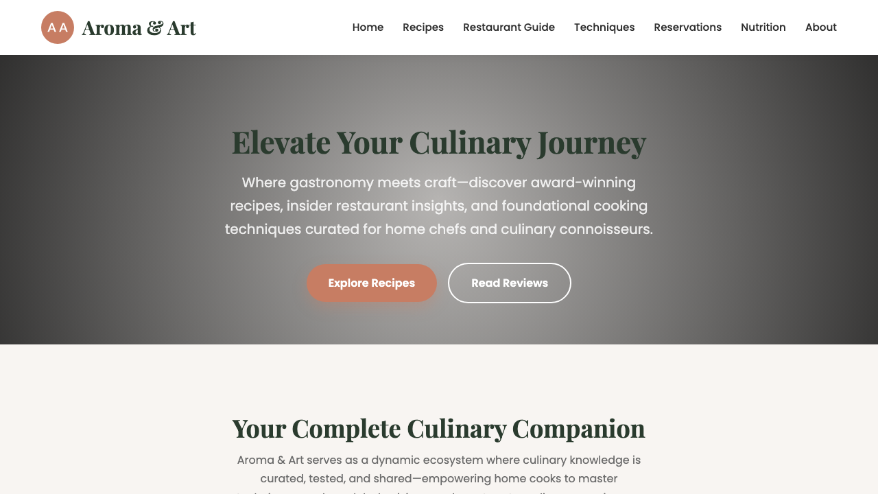 View Food and Drink page