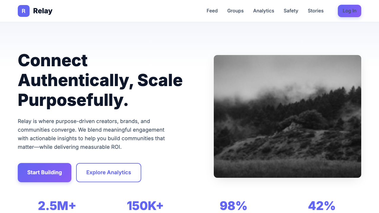 View Social Media page